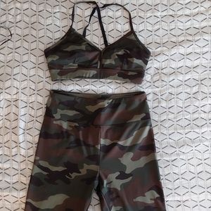 Forever21 leggings and sports bra